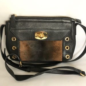 Furla Calf Hair Grommet Crossbody